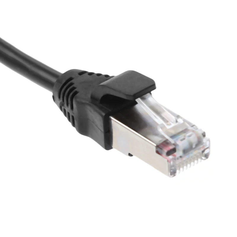 30cm 60cm 1m 1 5m RJ45 Cat5e Male To Female Shielded Panel Mount Ethernet Network Extension 4