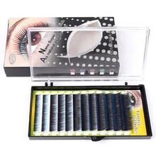 Pro Colorful Individual False Eyelashes 0.12mm C Color Eyelash Extension Beauty Makeup Tools 3d 6d 9d False Lashes