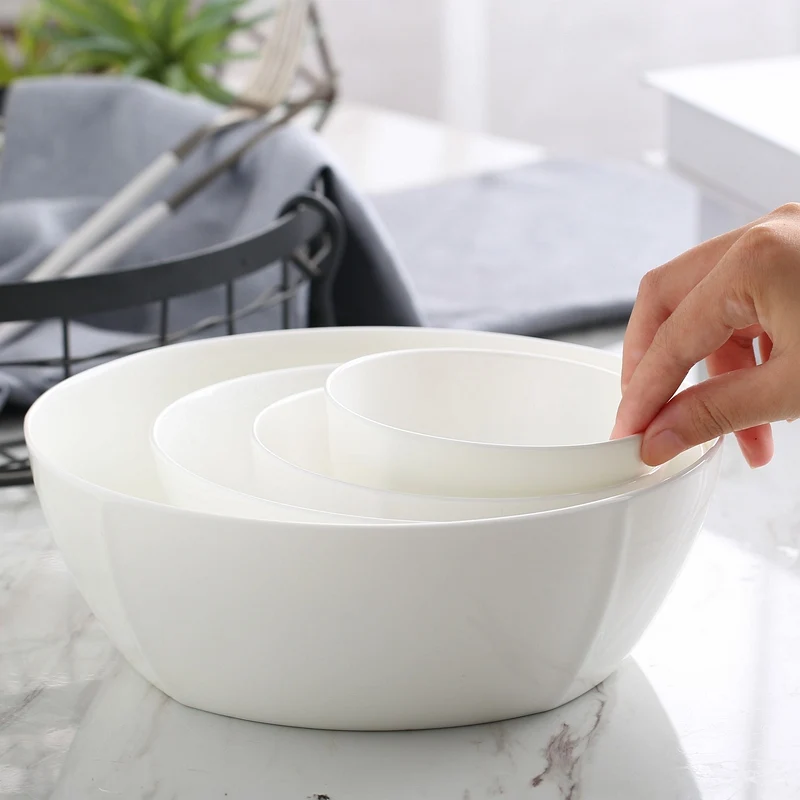 

4.5 inch, square bone china salad bowl, korean style ceramic rice bowl, porcelain soup bowl, for kitchen and dinner