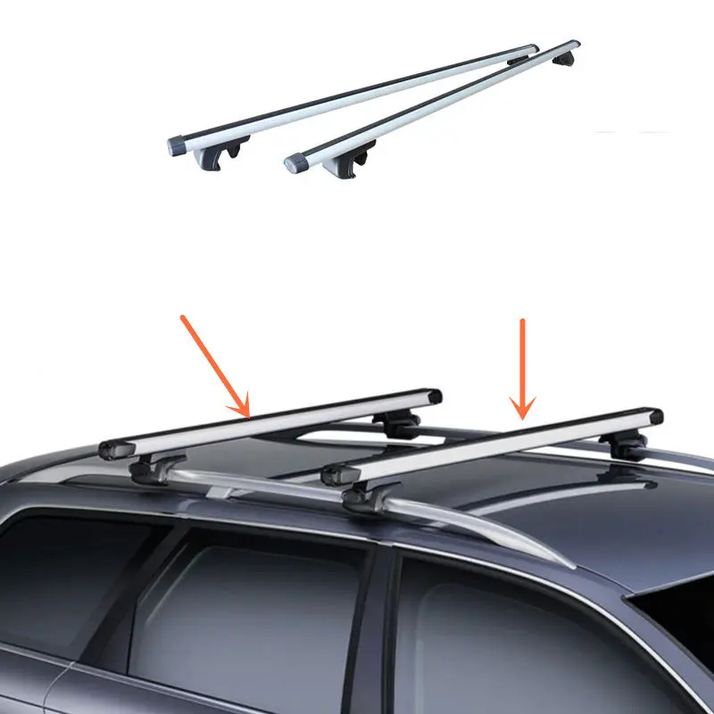 

2PCS Top Roof Rack Rail Mount Aluminum Adjustable For Subaru Outback 2015-2016