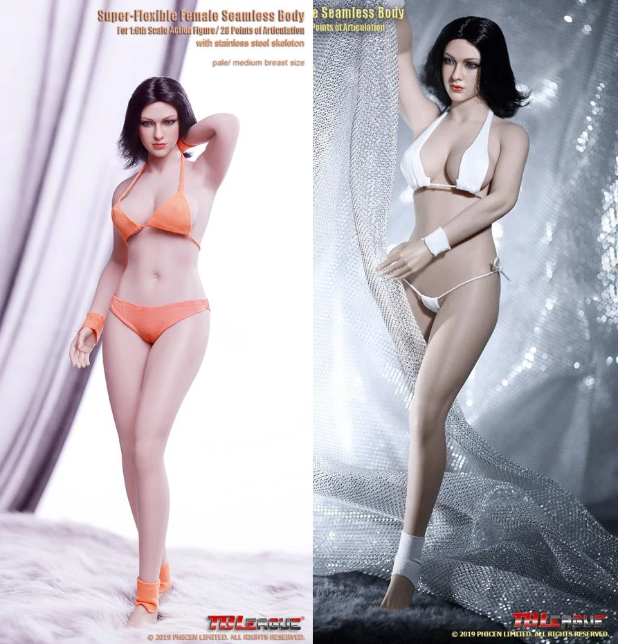 

TBLeague Phicen S28A&s29B 1/6 Super-Flexible Female Seamless Body Buxom Women Pale/Suntan (no - head sculpt and clothing)