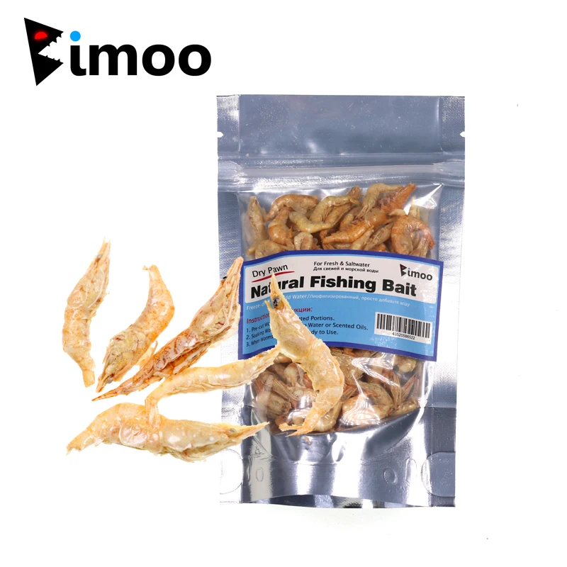 

Bimoo 1Pack 10g Freezed Dry Pawn Fishing Bait Fishing Lure Dried Freshwater Shrimps For Saltwater Fishing