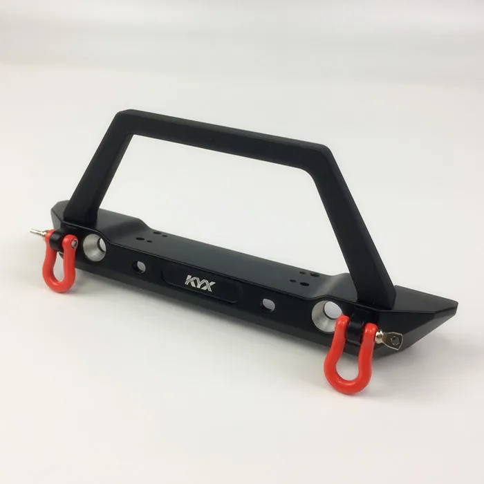 Цельнометаллический передний бампер для 1/10 Rc Rock Crawler Truck Trx4 Axial Scx10 90046 jeep