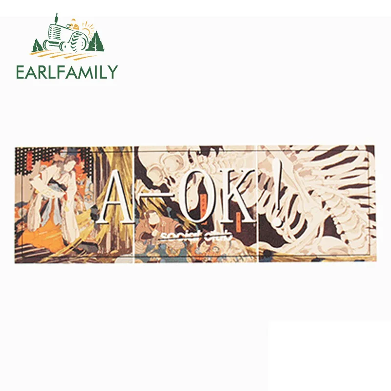

EARLFAMILY 13cm x 4.3cm A-OK Social Club Bones Sticker for Car Window Bumper Laptop Decal Car Sticker Waterproof Accessories