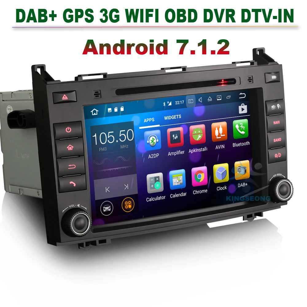 8 &quotAndroid 7 1 Авторадио DAB + видеорегистратор автомобильный gps навигации для Mercedes