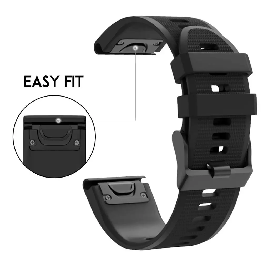 Фитнес браслет Laforuta для Garmin Fenix 5X 5 5S Plus 3 3HR D2 S60 быстросъемный силиконовый ремешок