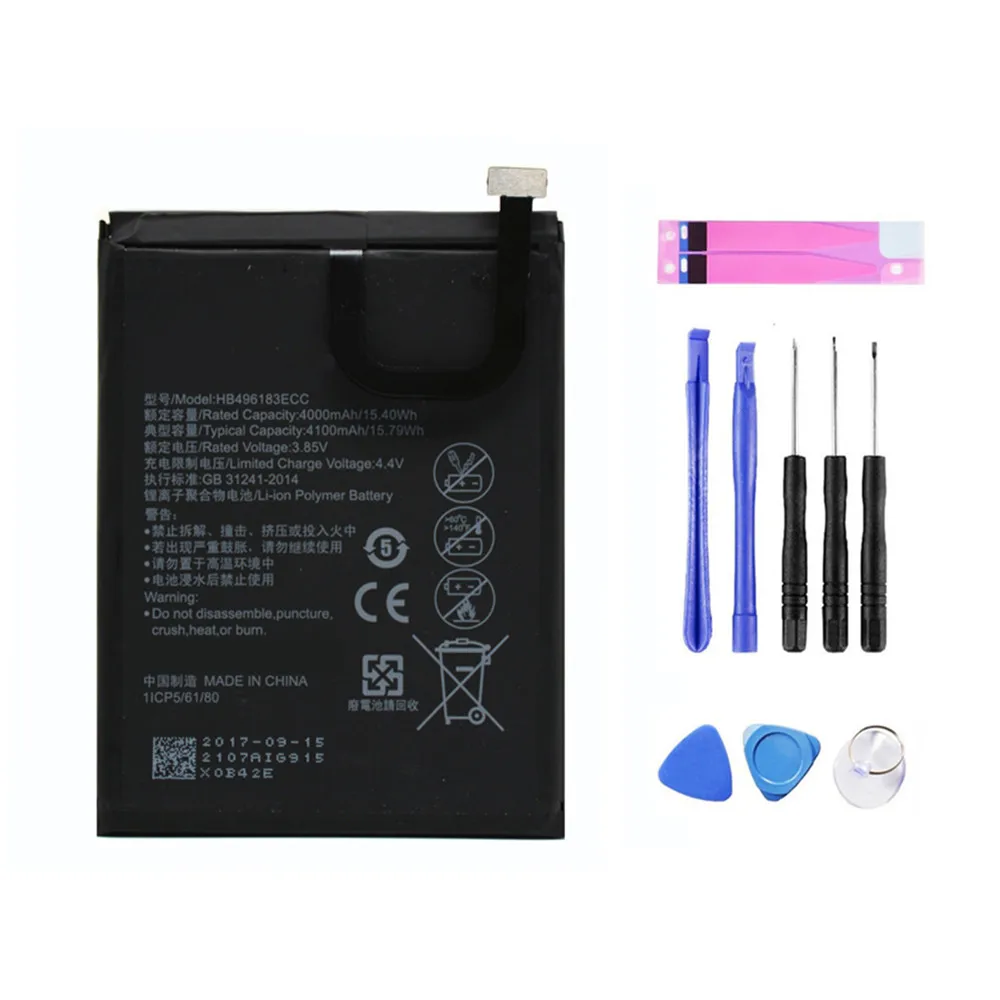 Сменная батарея HB496183ECC для Huawei Enjoy 6 NCE-AL00 4100mAh Li-ion OEM Емкость с бесплатными