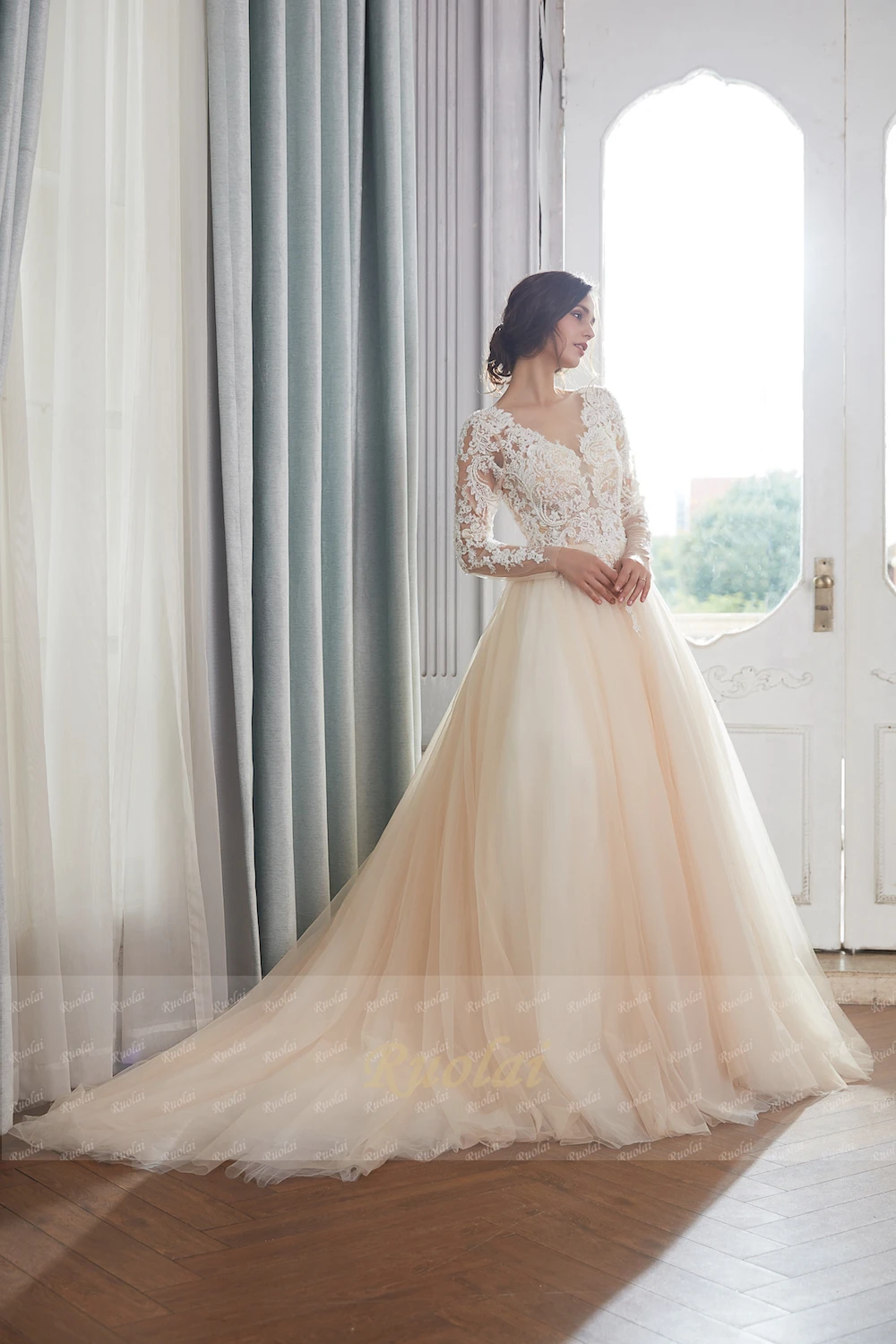 Champagne Wedding Dresses 2020 Dubai 