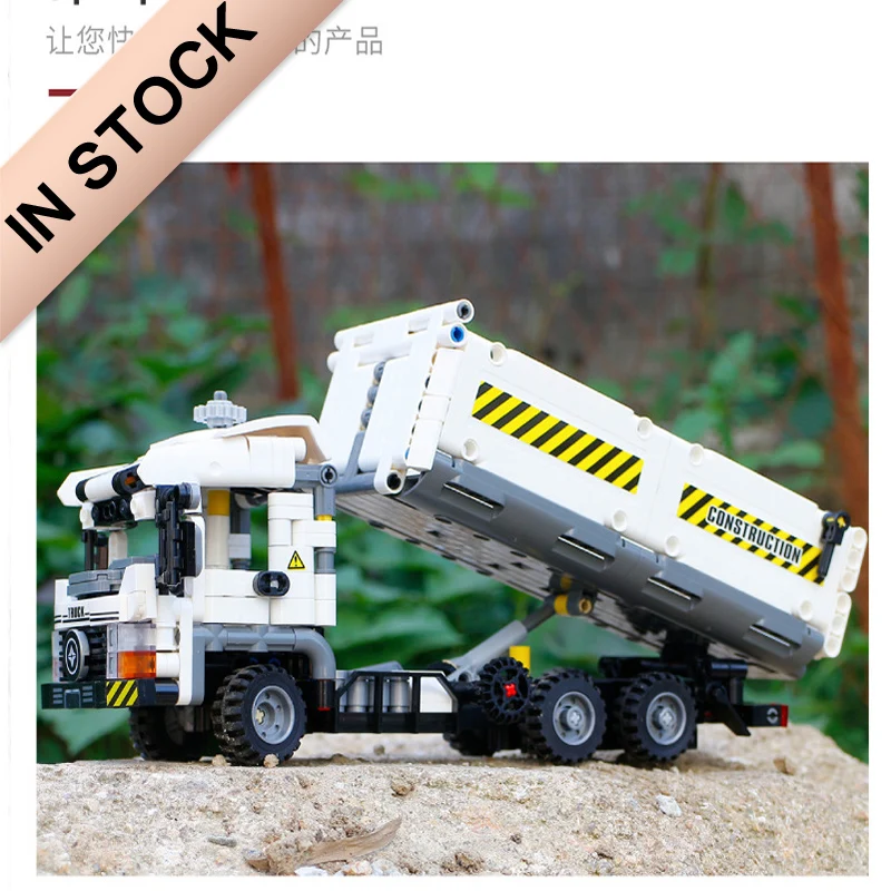 

701704 Technic Dump Truck Engineering Earthmoving Truck MOC 665Pcs Model Building Blocks Compatible with 20007 20008 38014