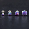 1PC 361L Surgical Steel Opal Tragus Cartilage Earring 16g End Ball  Cz Gem Round Tragus Cartilage Earring Piercing Body Jewelry 6