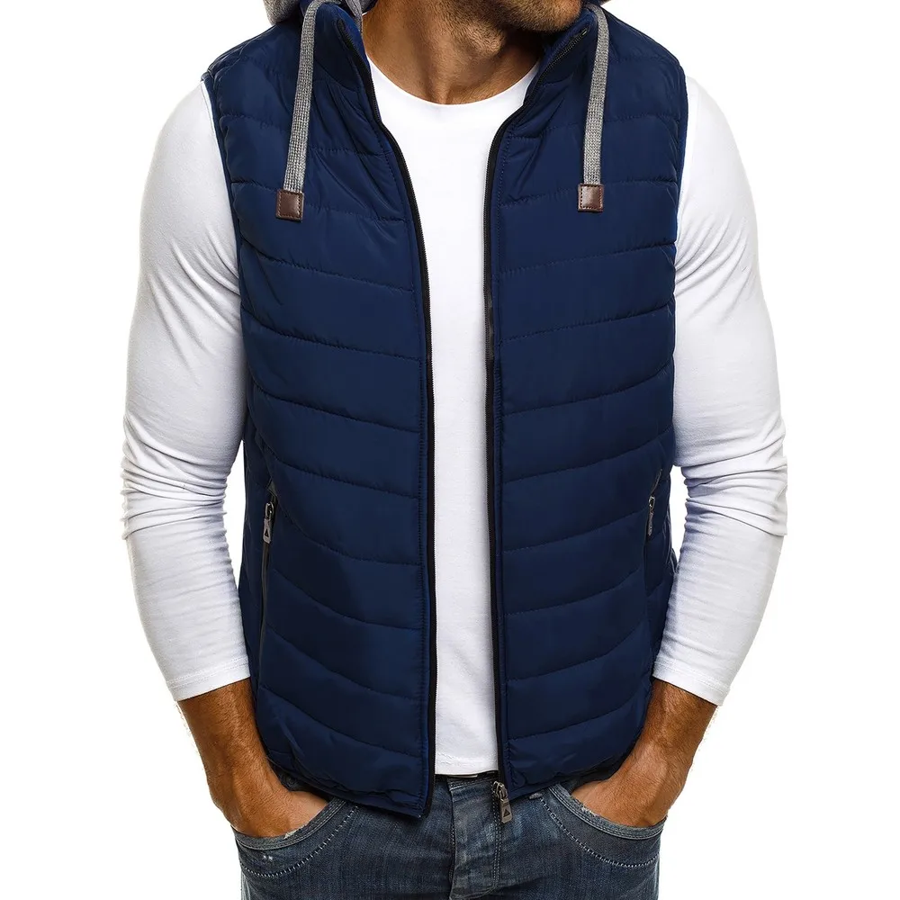 ZOGAA Men Vest Winter Parka Sleeveless Casual Coats Male Cotton-Padded Vest Ultralight Mens Windproof Warm Waistcoat ZOGAA Men Vest Winter Parka Sleeveless Casual Coats Male Cotton-Padded Vest Ultralight Mens Windproof Warm Waistcoat