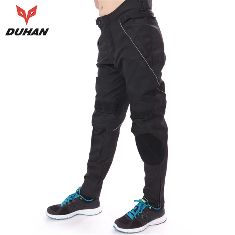 DUHAN Men's Motorcycle Riding Trousers Motocross Off-Road Racing Pants Trousers Motorcycle Hip Protector Long Pants DK-06