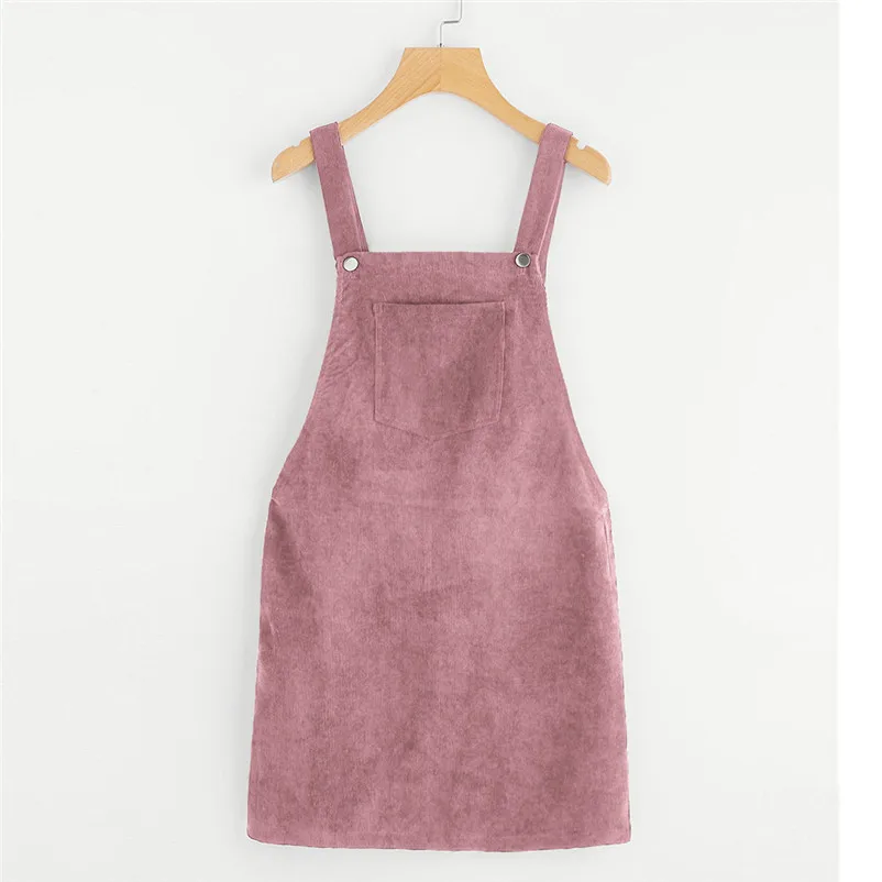 Платье женское теплое с карманами без рукавов на бретельках 2019|Платья| |