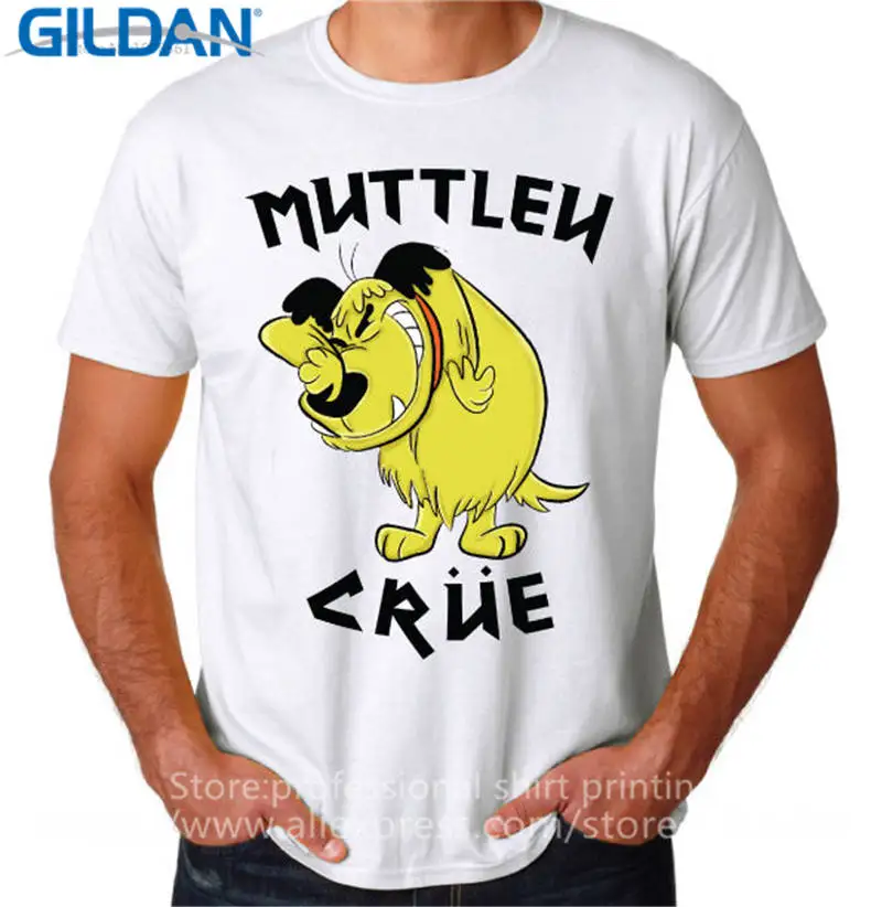 buy Wholesale Price Custom Shirts Online O Neck Men Wacky Races Muttley Crew Crue Dog Novelty Short Sleeve Tees