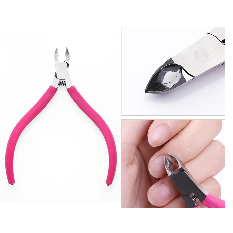 

Nail Cuticle Pusher Remover Edge Cutter Nipper Clipper Scissor Dead Skin Remover Pedicure False Nail Tips Cutter Nail Art Tool