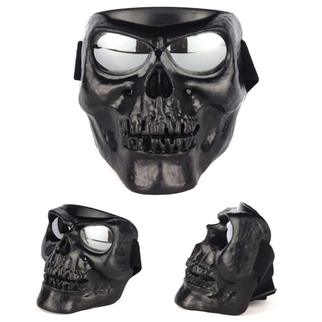 Для Nerf военных игр 18 см с гальваническим черепом тактическая маска для лица с ветрозащитными очками для страйкбола Хэллоуин игрушки для улицы - Цвет: 6