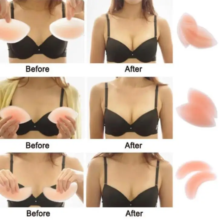 Details about   Bra Push Breast Bikini Up Pads Insert Enhancer Swimsuit Foam Pad Silicone 