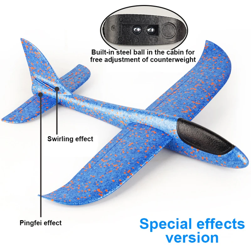 Большой хорошее качество ручной запуск метательный планерный самолет инерционный пенопласт EPP самолет игрушка детский самолет модель открытый забавные игрушки