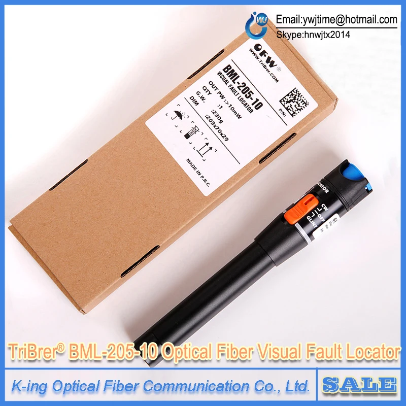 

BML-205-10 Fiber optic visual fault detector pen out pw : >10mW