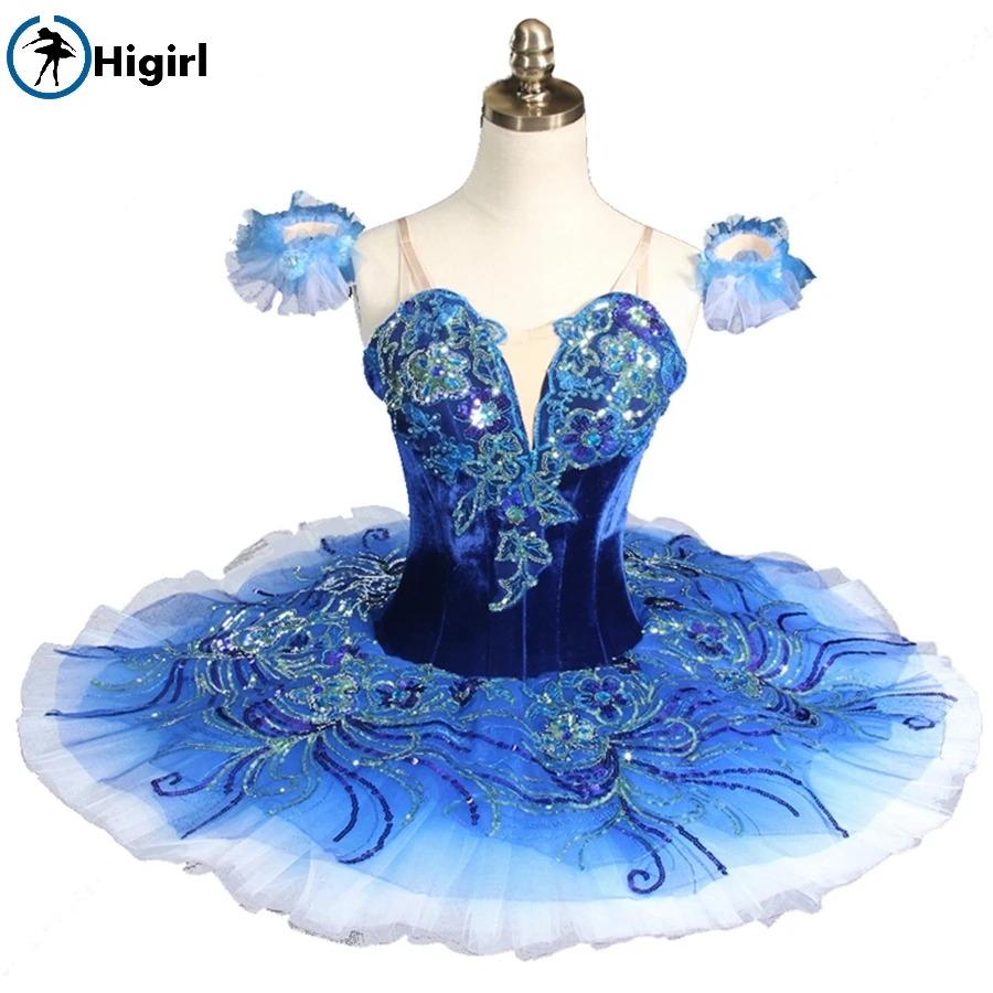 royal blue ballet tutu for girls professional classical ballet tutus pancake tutu nutcracker ballet costumesBT8980B