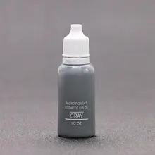 Постоянный Профессиональный макияж бровей Карандаш-подводка для глаз микро-Пигмент 1/2 oz. Нажмите на изображение для просмотра в полный размер 15 мл серый 5 шт