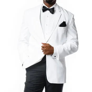 

2017 Vintage Casual Style Groom Tuxedos One Button Notch Lapel Mens Suit Wedding Formal Clothes Men suits (Jacket+Pant+BowTie)