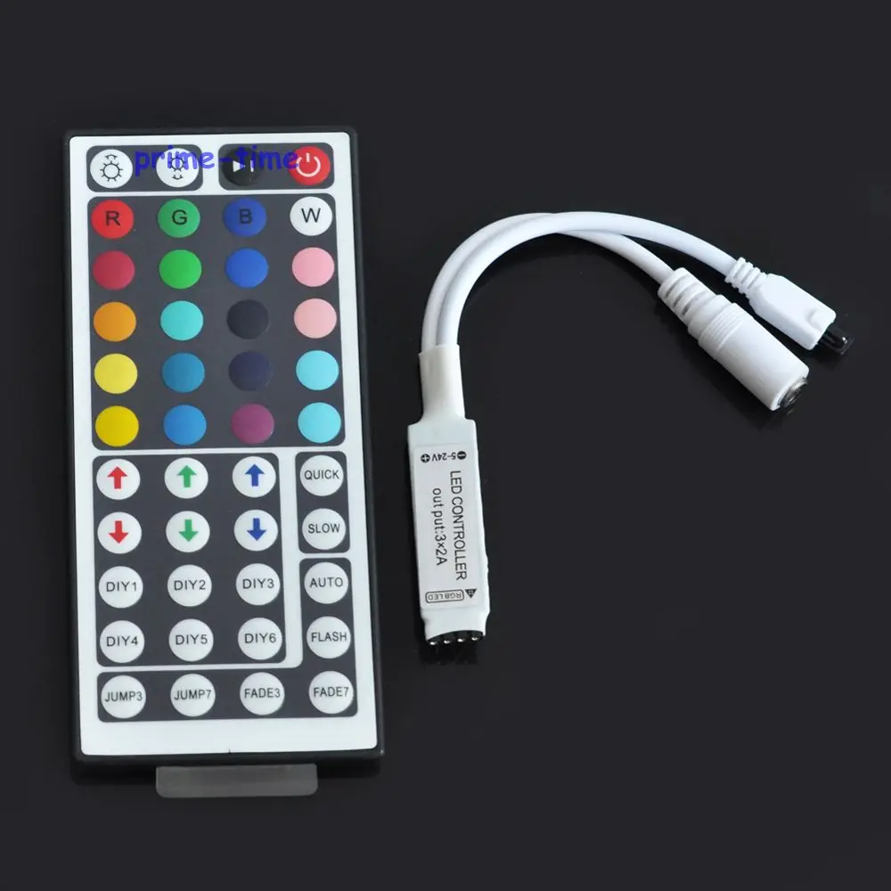 44-клавишный пульт светодиодный IR RGB мини контроллер для 3528 5050 SMD светодиодные