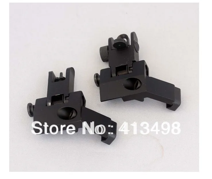

Folding AR15 AR-15 AR 15 45 Degree Front and Rear Sight Flip up Rapid Transition Backup Iron Sight