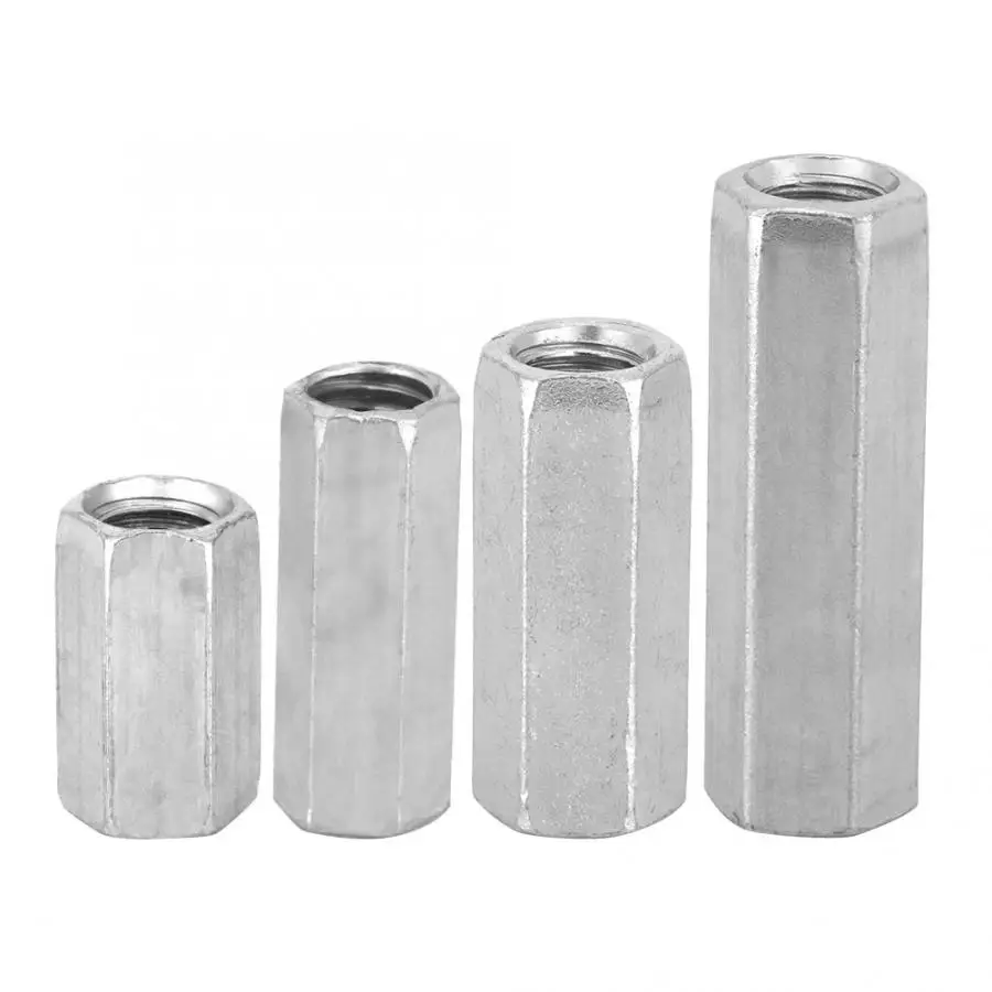 

t nut 10pcs M8 Long Rod Nut Hex Hexagonal Sleeve Nut Standoff Threaded Fasteners tornillo