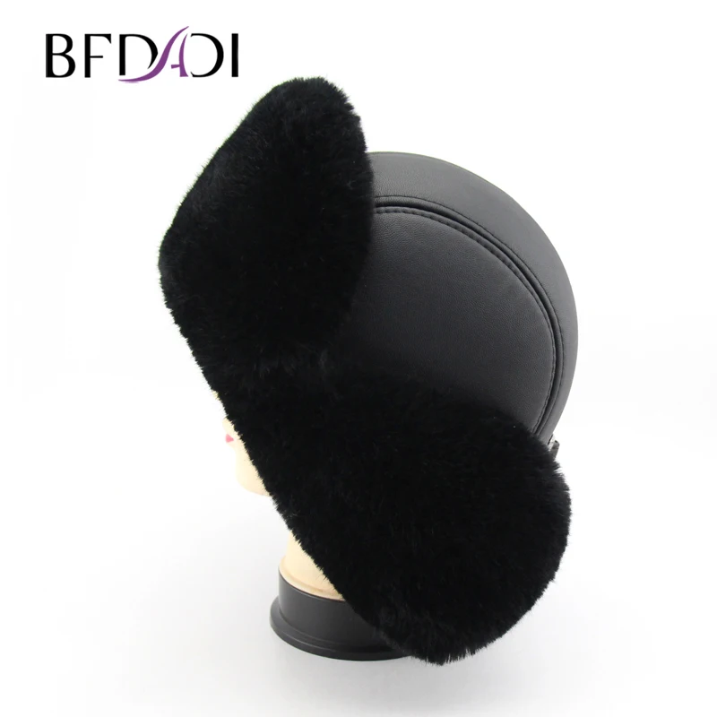 Najtaniej BFDADI wysokiej jakości czapki zimowe dla mężczyzn kobiety Bomber kapelusz czapka ze sztucznego futra z czapka z uszami z nauszniki rosyjski kapelusz śnieg czapki
