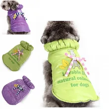 Высокое качество, пальто для собаки теплое зимнее домашнее животное, одежда для собак, дизайнерский костюм для собак с бантом, с капюшоном, маленькая и большая куртка для собаки, жилет
