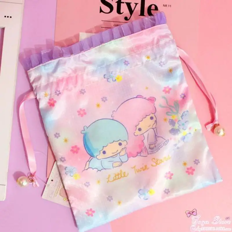Cartoon cute Gemini little twin stars Cell Phone Pocket Drawstring Storage Bag plush for girl gift Cute picture toy | Игрушки и хобби