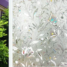 30/45/60x300 см 3D не клеящаяся оконная виниловая пленка декоративная наклейка на окна Защита от ультрафиолетовых лучей для Гостиная или Офис Стекло