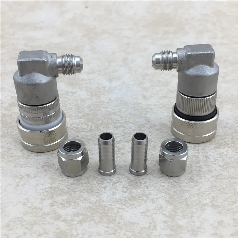 

Stainless Steel 304 Ball Lock MFL Disconnect Set with 5/16 Swivel Nuts for Home brewing Beer kegs replacement