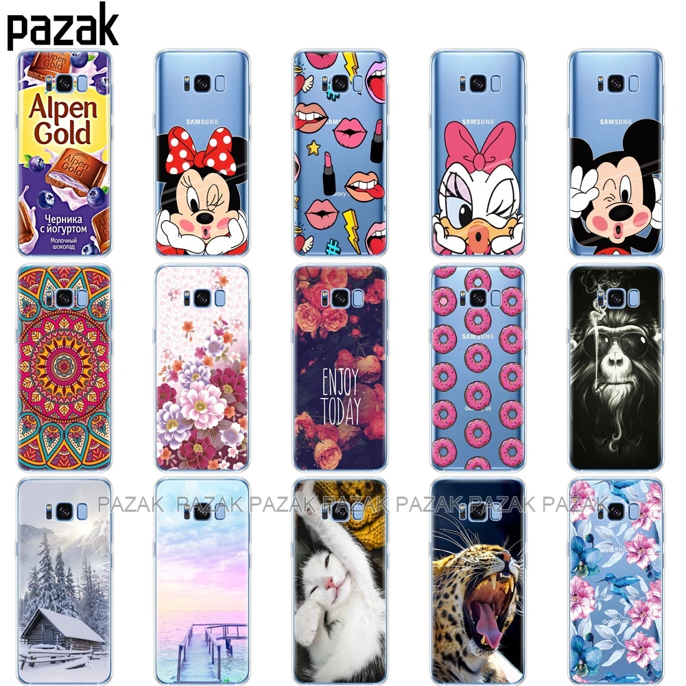 Silicon phone Case For Samsung Galaxy S8 Cases Cover For Samsung S8 plus Phone shell new design full 360 protective