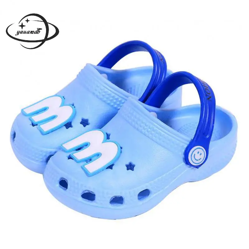 

kids Mules & Clogs summer boys girls baby infant Toddler sandals flat heel letter slippers children garden shoes
