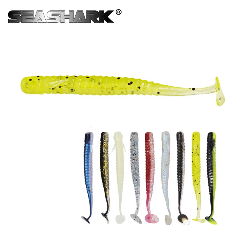 SEA SHARK 85mm 2g Classic Flexible Soft Lures 12pcs/Set Swimbaits