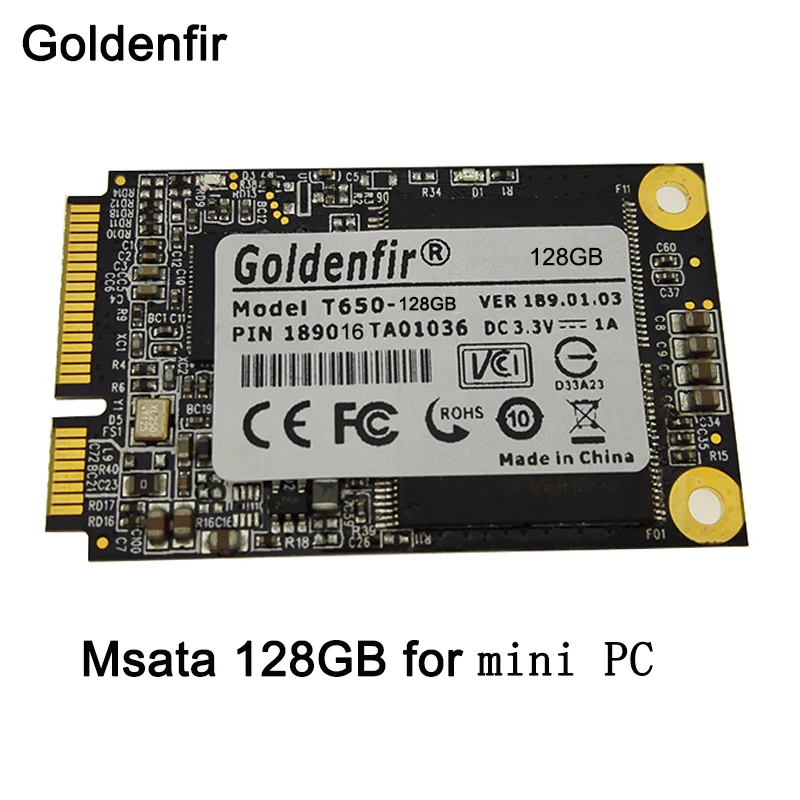 Goldenfir SSD MSATA 128 ГБ для мини-ПК мини-диск мини жесткий диск | Компьютеры и офис