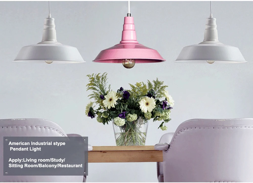 GO OCEAN Pendant Lights Modern Iron Painted Lamp Living Room Parlor Black Indoor Lighting Industrial Pendant Light Lamps (10)