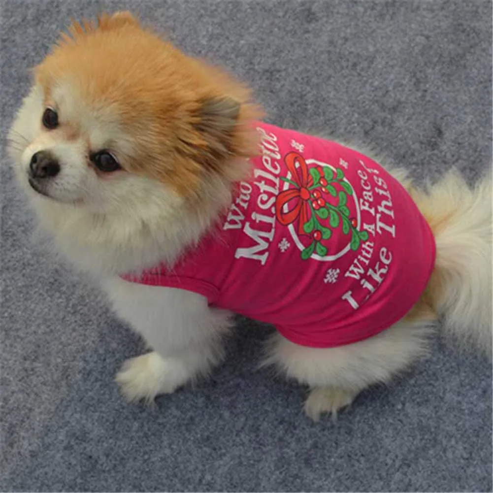 Pet Puppy Spring And Summer Vest Small Dog Cat Dogs Clothing Cotton T Shirt Apparel Clothes Dog