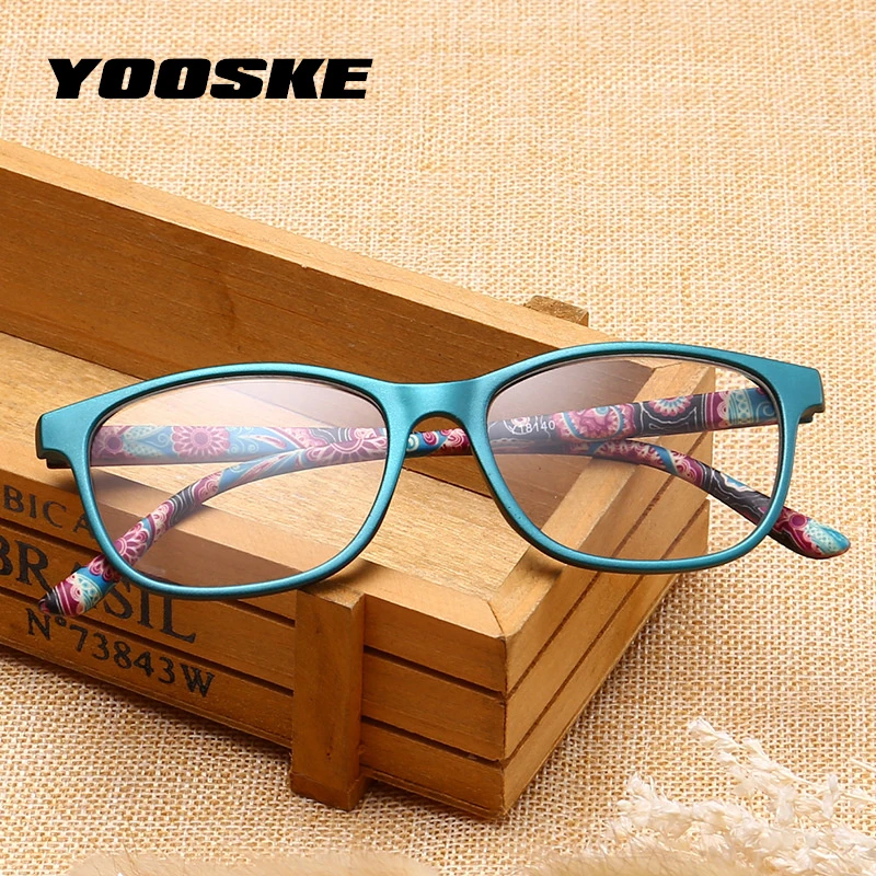 YOOSKE Men Ultralight Unbreakable Reading Glasses Women Anti Fatigue