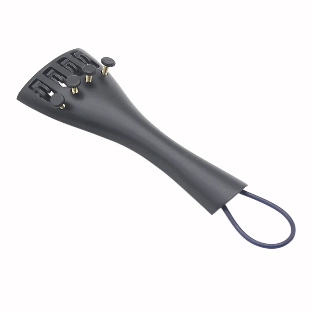 

3/4 4/4 Violin Fiddle Tailpiece with 1pcs Tailgut Tailcord Aluminum Alloy 4 Fine Tuners Violin Parts & Accessories