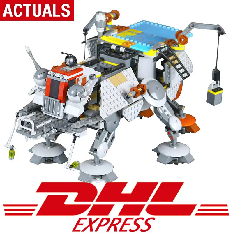 

05032 1022pcs Star Toys Wars The Legoing 75157 Captain Rex's AT-TE Set Building Blocks Bricks Kids Toys Christmas Bithday Gifts