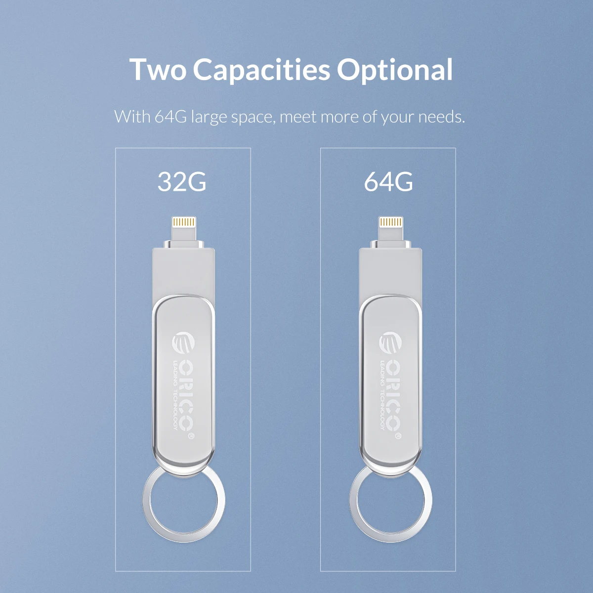 ORICO USB флэш-накопитель 64G 32G 3 в 1 U диск освещения Micro B USB3.0 интерфейс флэш-диск поддержка для IOS/Andriod/PC систем