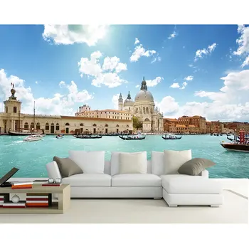 

Europe Wall Paper Venice Scenery Photo Wallpaper Mural Living Room Papel De Parede 3D Bedroom Self Adhesive Vinyl/Silk Wallpaper