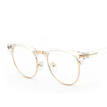 Ретро Модные женские и мужские очки для чтения, металлическая оправа, очки с защитой от ультрафиолета, прозрачные линзы, компьютерные очки