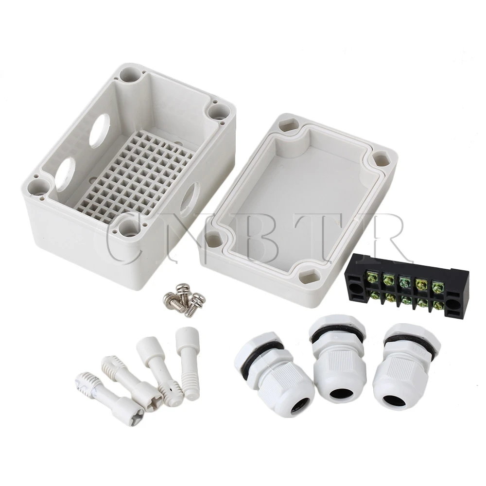 CNBTR Plastic Waterproof Electric Project Junction Box with 5 Position