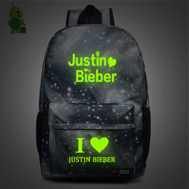 Buy Justin Bieber Luminous Backpack I Love Justin