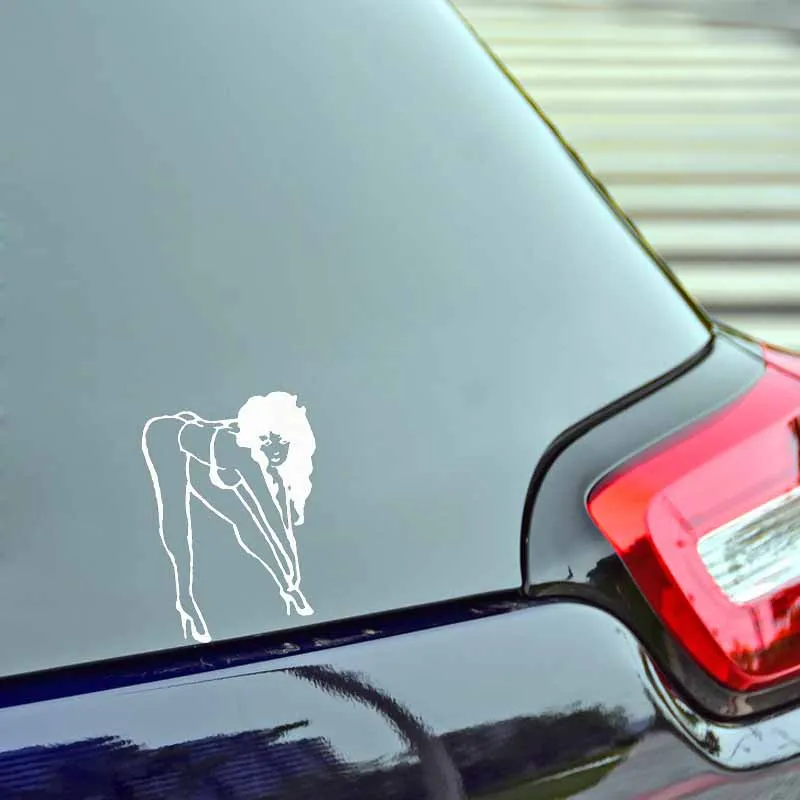 YJZT 9 5*13 3 см голый красивая девушка автомобиля Стикеры высокое качество виниловые