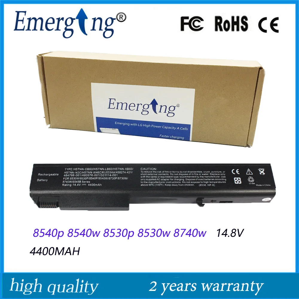 Аккумулятор для ноутбука HP EliteBook 14 8 p ячеек 8540 в Вт 8530 8740 6545B|Аккумуляторы